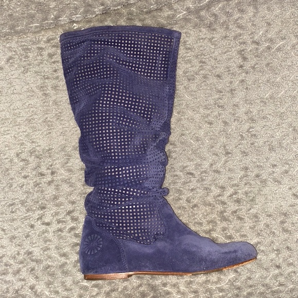🎉HP🎉UGG Blue Mesh Knee-high Boots - Picture 9 of 16
